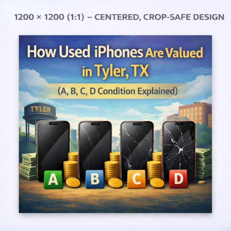 Used iPhone value grading in Tyler TX A B C D condition explained